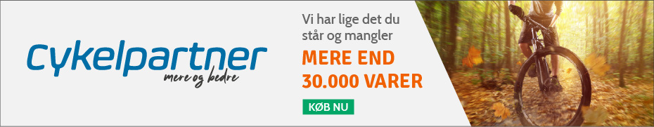 Annonce for Cykelpartner – mere end 30.000 varer